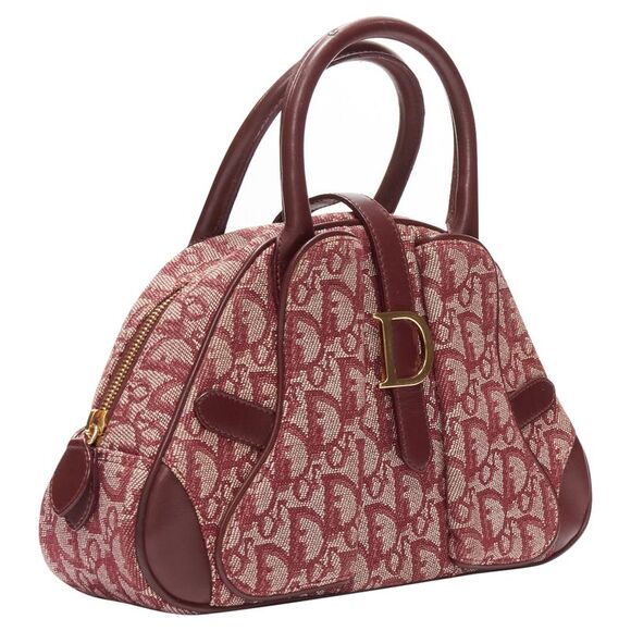 Christian Dior Galliano double saddle trotter monogram bag - Picture 3 of 6